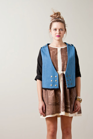 Tony Chestnut Spring Summer 2012 collection, Chambray denim vest